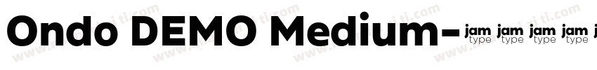 Ondo DEMO Medium字体转换